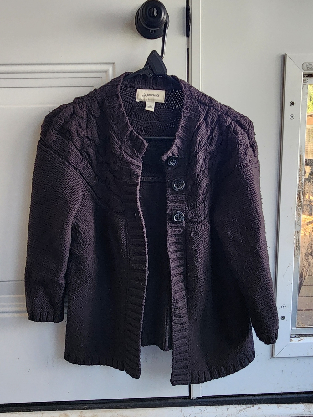 St. John's Bay Women's Chunky Knit Button-Front Coatigan